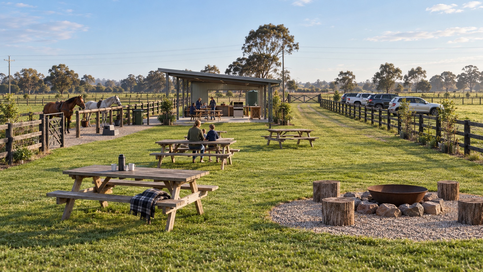 Artist's impression of a proposed outdoor entertainment area at the property
